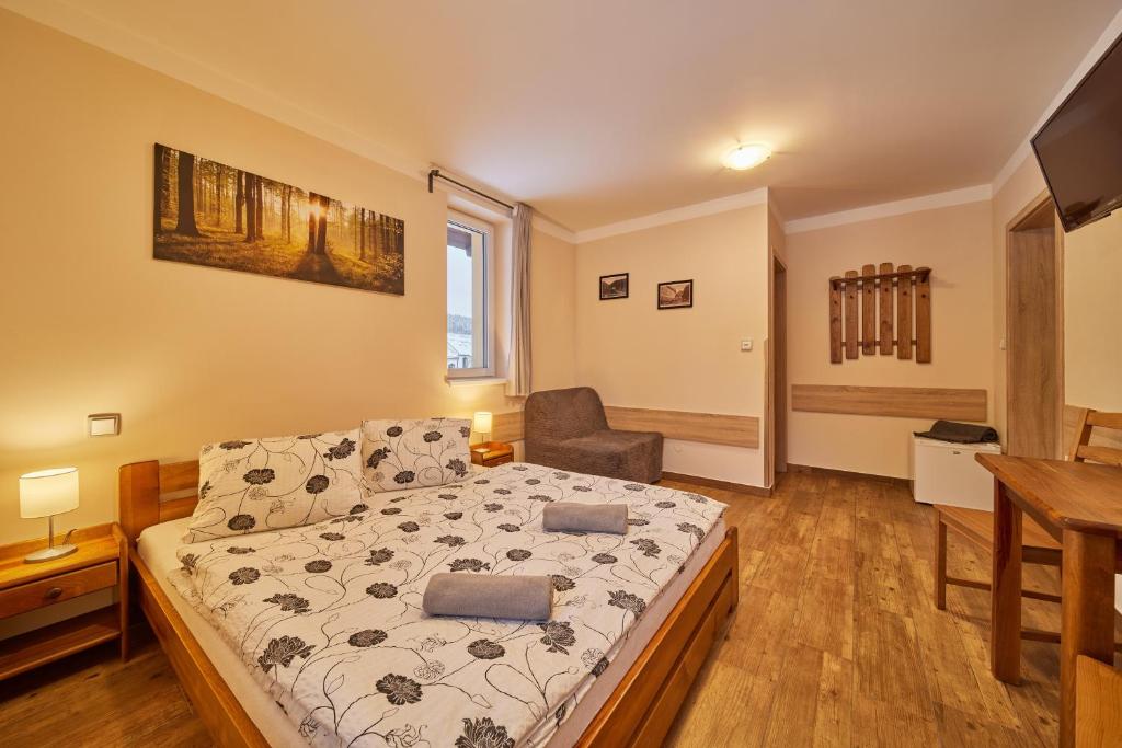 Postel nebo postele na pokoji v ubytování Residence Ruth