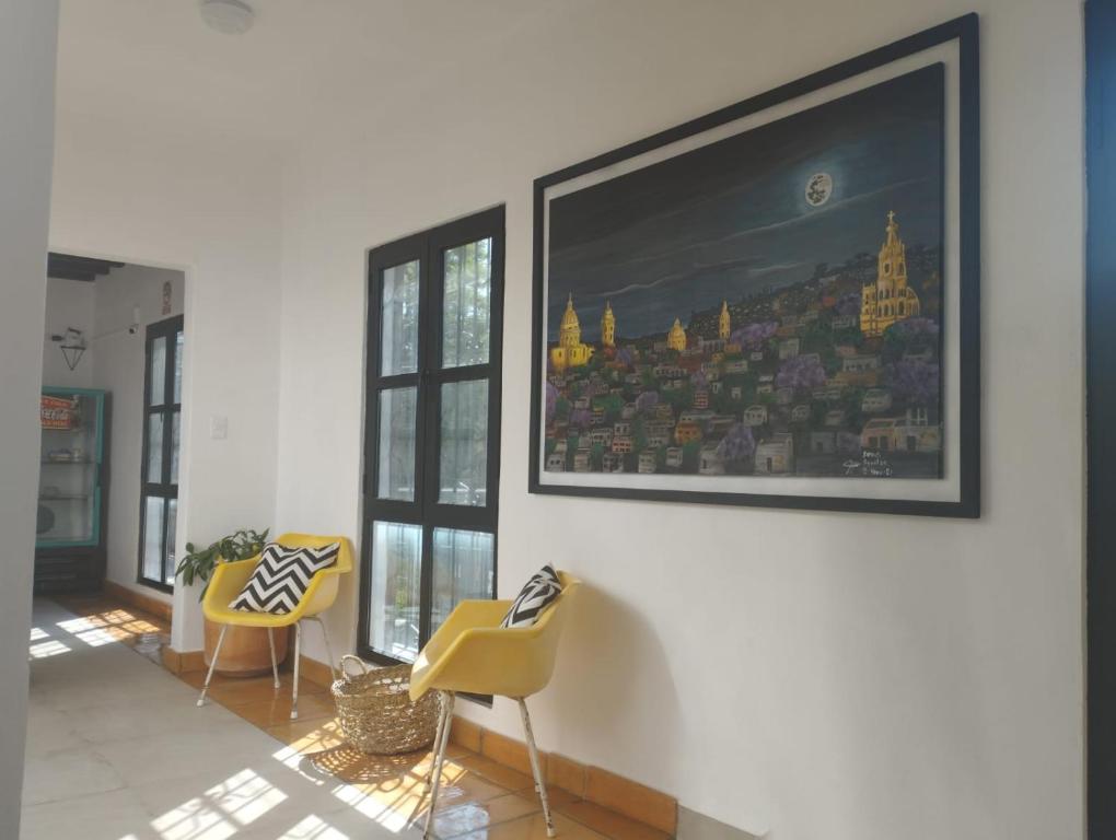 Posezení v ubytování Hotel La Lejona