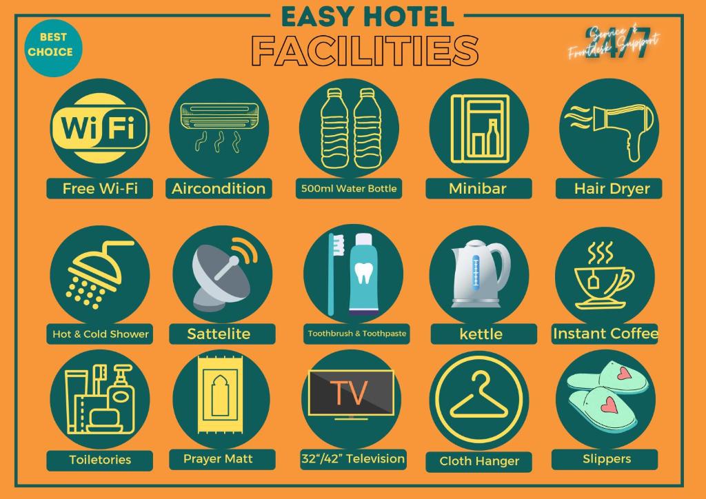 Certifikát, hodnocení, plakát nebo jiný dokument vystavený v ubytování ESSY Hotel KL Sentral