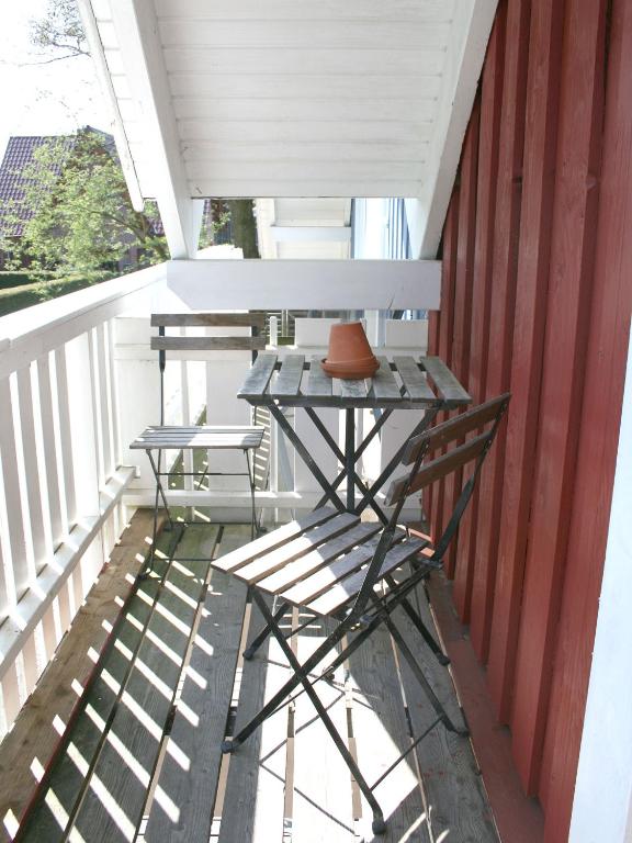 Balkón nebo terasa v ubytování Apartments im Schwedenstil