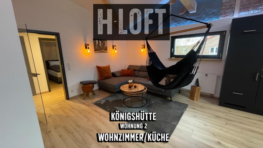 Posezení v ubytování H-Loft Style Apartments