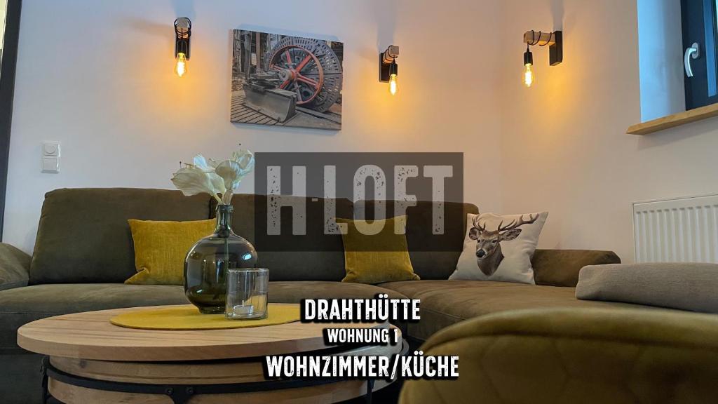 Posezení v ubytování H-Loft Style Apartments
