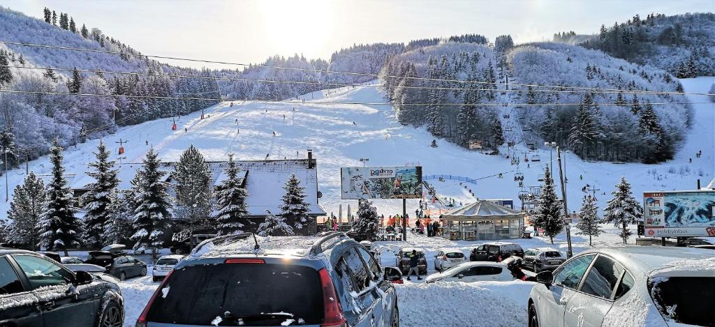 a4a Apartmán Mýto during the winter