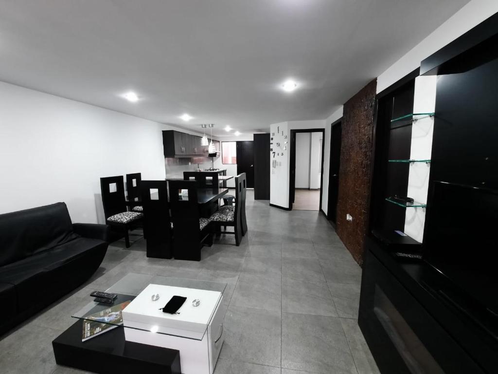 Kuchyň nebo kuchyňský kout v ubytování Departamento de lujo Condominio ADMIRA