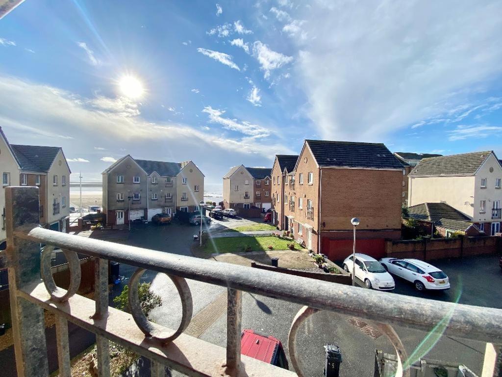 a view of a street with houses and cars at Sea Escape The Tardiis 2 mins from Aberavon Beach Driveway parking in Port Talbot