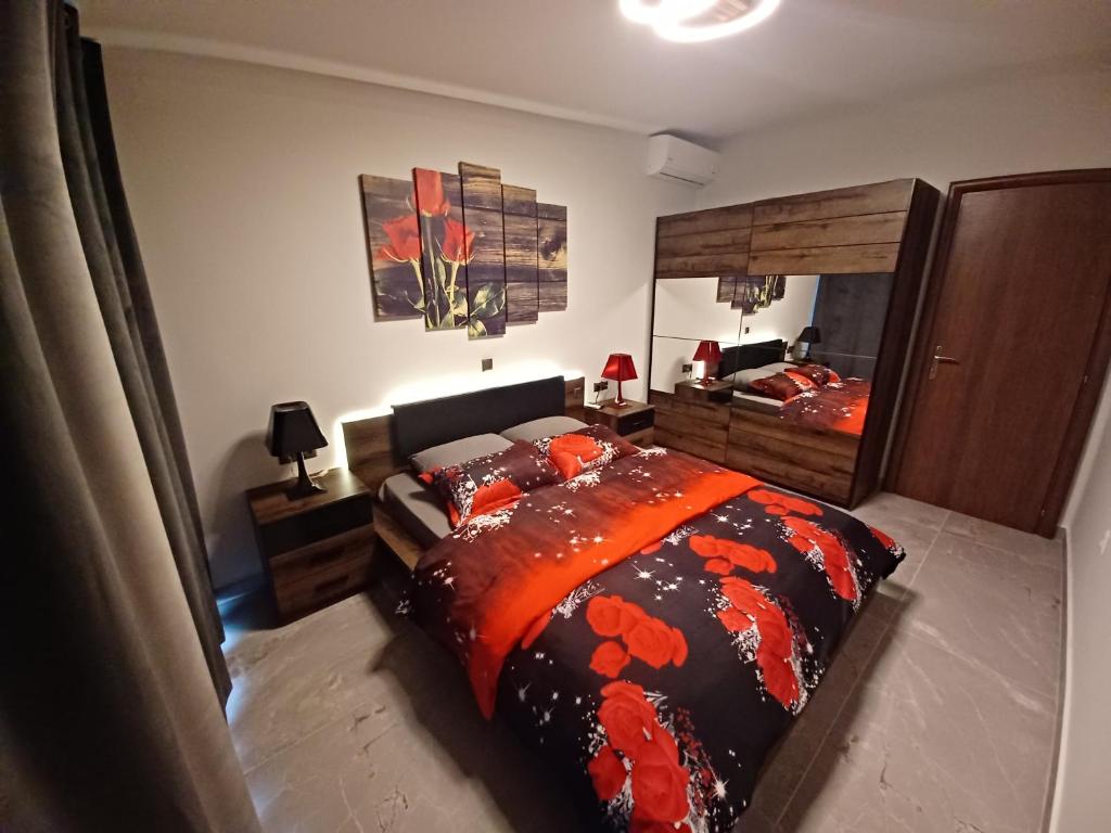 Postel nebo postele na pokoji v ubytování Top View Apartment