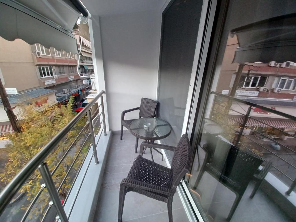 Balkón nebo terasa v ubytování Top View Apartment