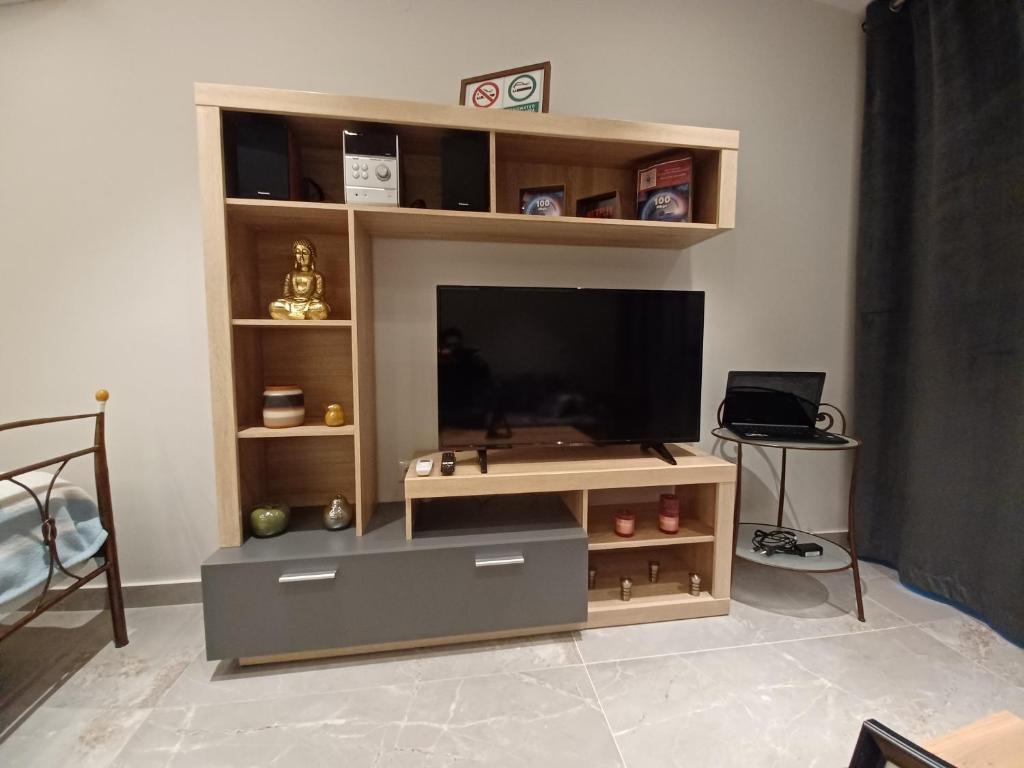 TV a/nebo společenská místnost v ubytování Top View Apartment
