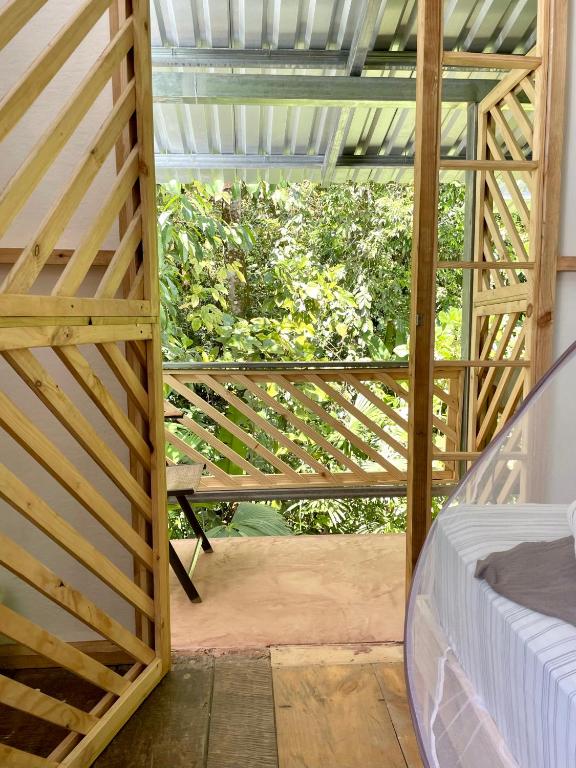 Balkón nebo terasa v ubytování Cascada Verde Hostel