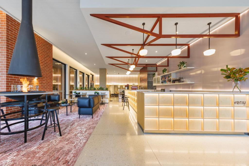 Lobby and communal area at Veriu Queen Victoria Market