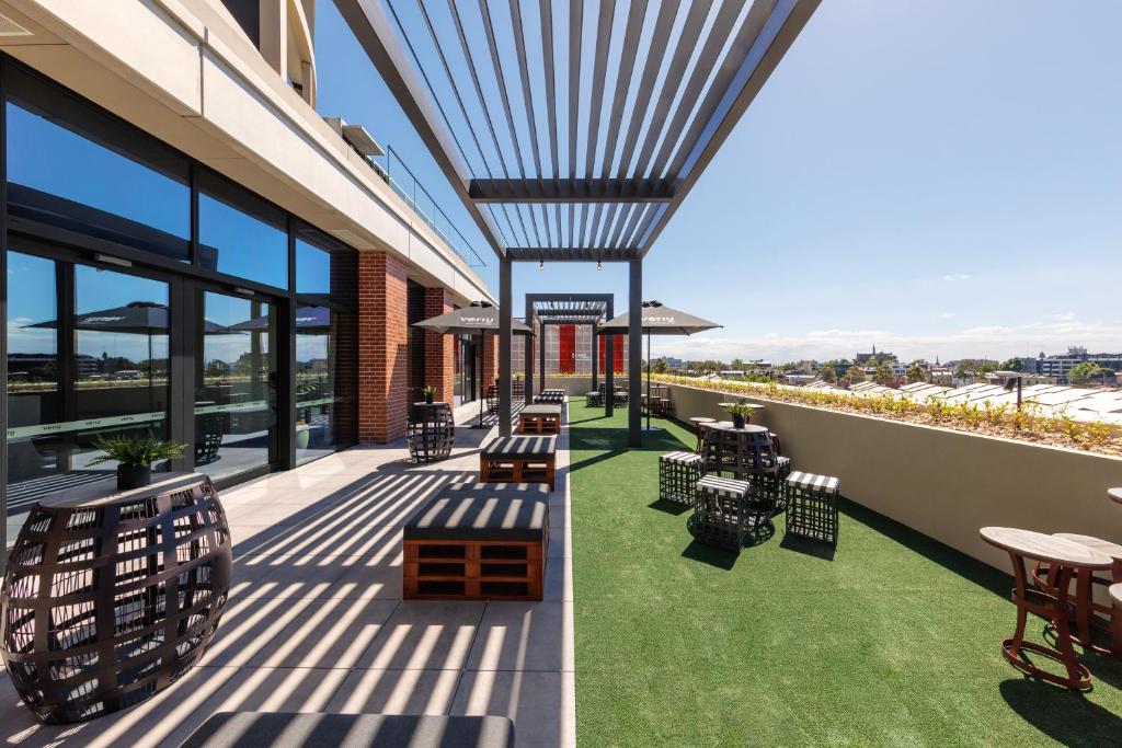 Kitchen and studio facilities at Veriu Queen Victoria Market
