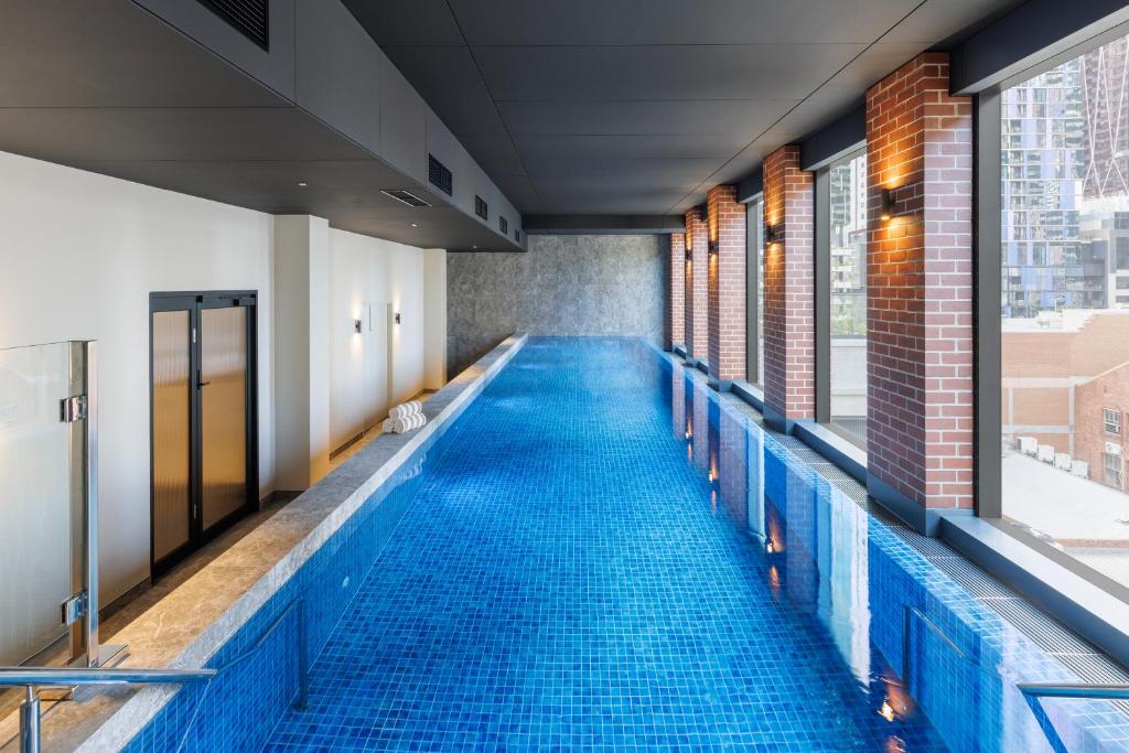 Indoor swimming pool at Veriu Queen Victoria Market