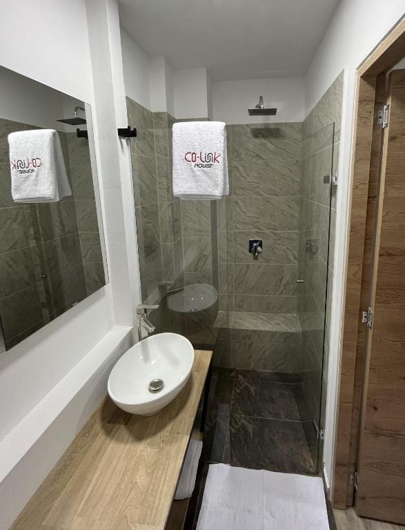 Koupelna v ubytování CoLinkHouse Hotel