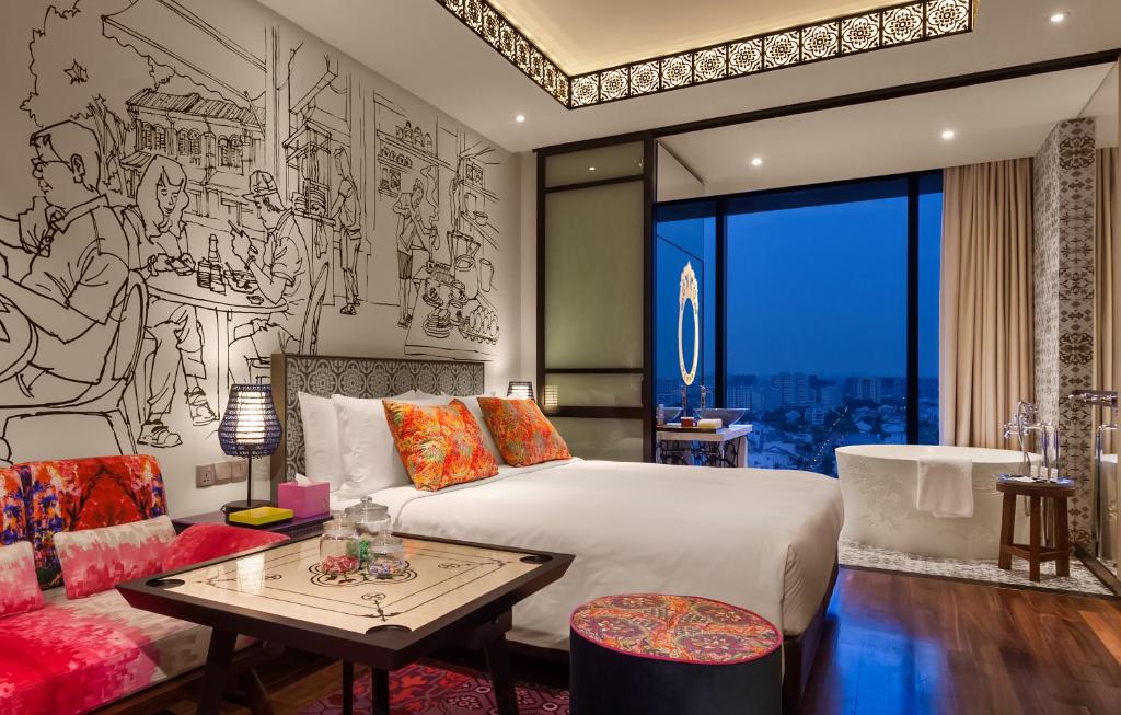 Khu vực ghế ngồi tại Hotel Indigo Singapore Katong by IHG