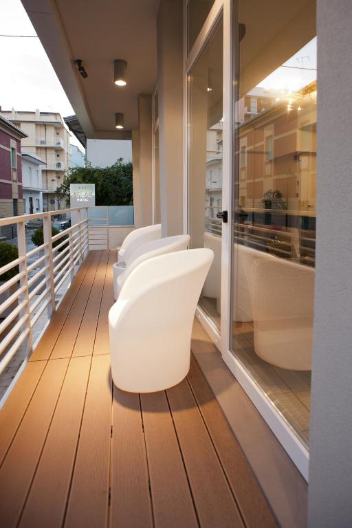 Balkón nebo terasa v ubytování Hotel Atlas