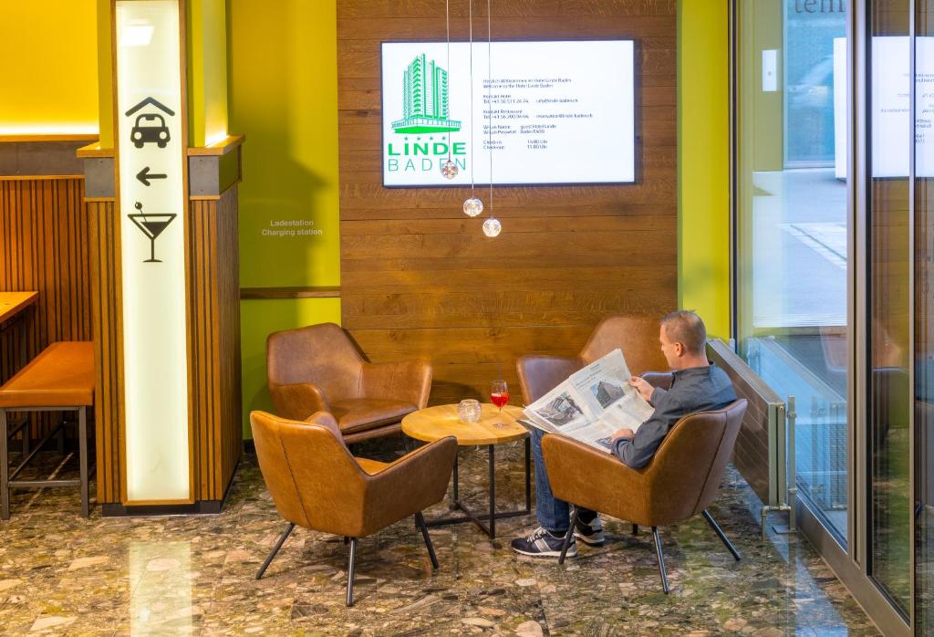 Posezení v ubytování Hotel Linde - 24h Self Check-in