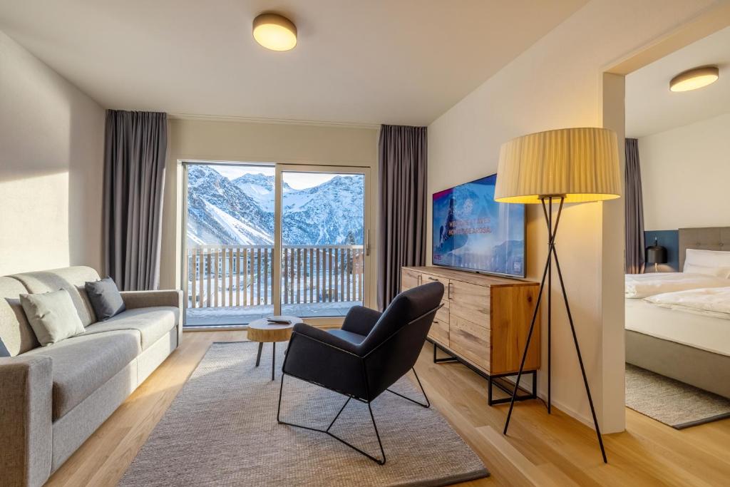 TV a/nebo společenská místnost v ubytování Aves Arosa