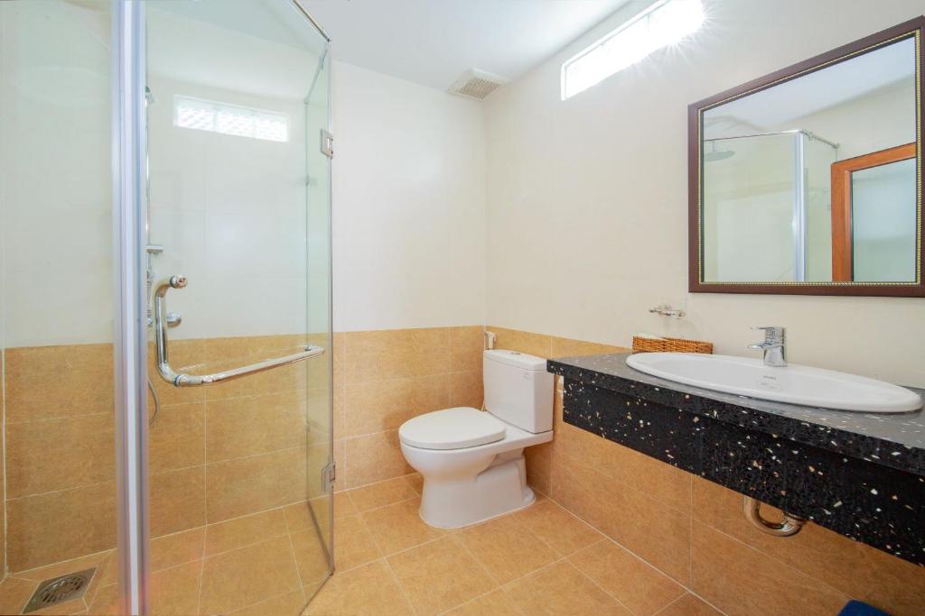 Phòng tắm tại Ha Nhung Hotel Nha Trang