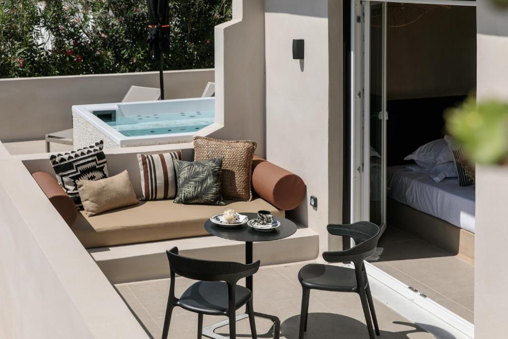 Balkón nebo terasa v ubytování Eden Beachfront Residences & Suites