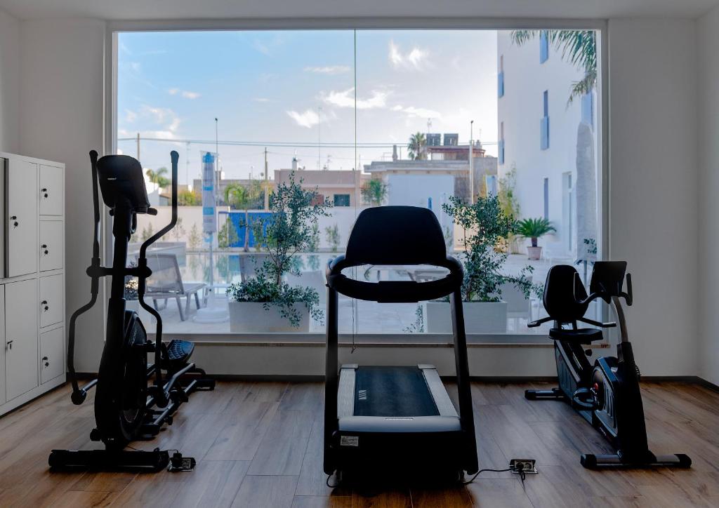 Fitness centrum a/nebo fitness zařízení v ubytování Azzurra Aparthotel