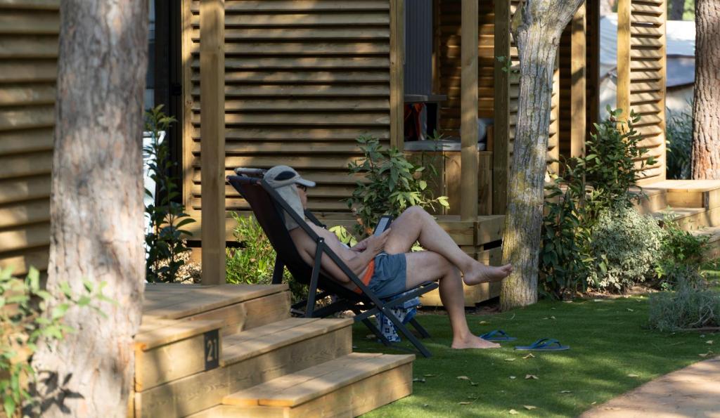 Zahrada ubytování Camping & Bungalows Platja Brava