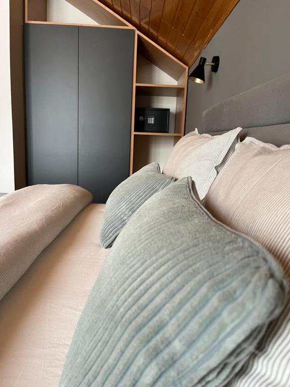 Postel nebo postele na pokoji v ubytování Chalet Mint