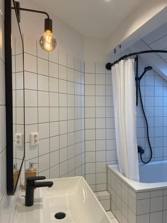 Koupelna v ubytování Gemütliches Loft