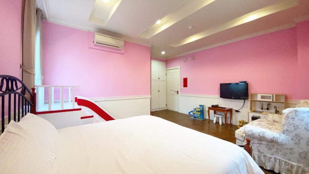伊莎愛莉溜滑梯親子民宿 - Chambre Double De Luxe (2 Adultes + 1 Enfant)