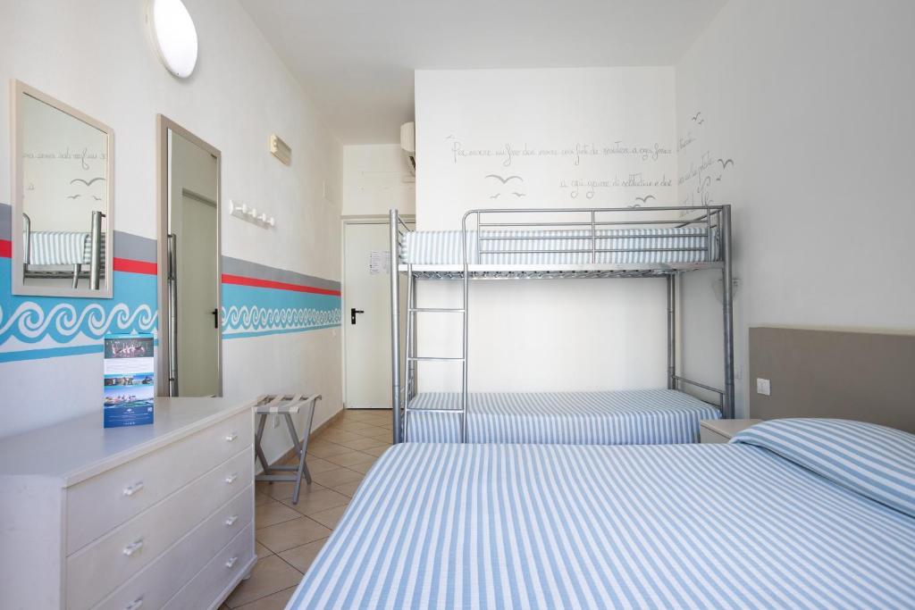 Postel nebo postele na pokoji v ubytování MuMA Hostel