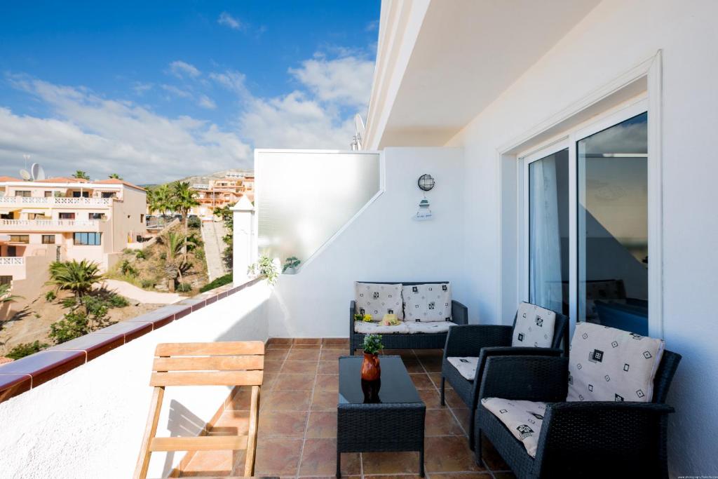 Balkón nebo terasa v ubytování 404 Colina Blanca Vista al Mar y WIFI