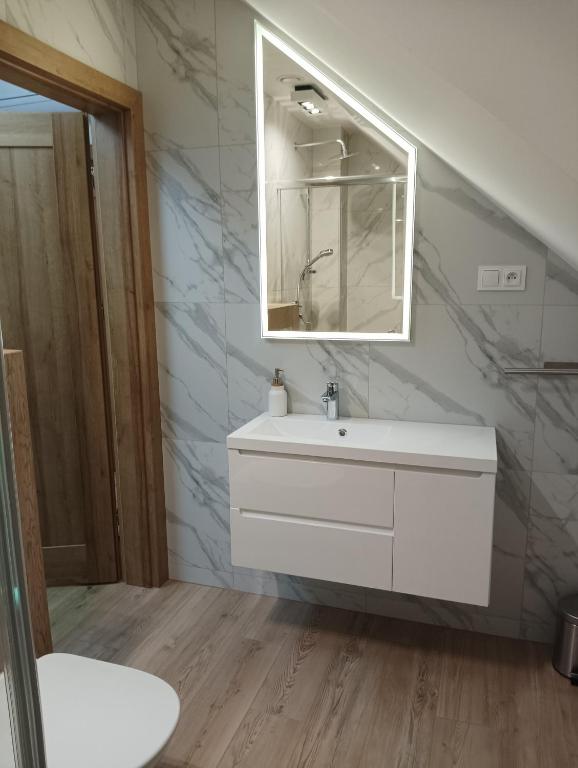 Koupelna v ubytování Apartamenty Bianka