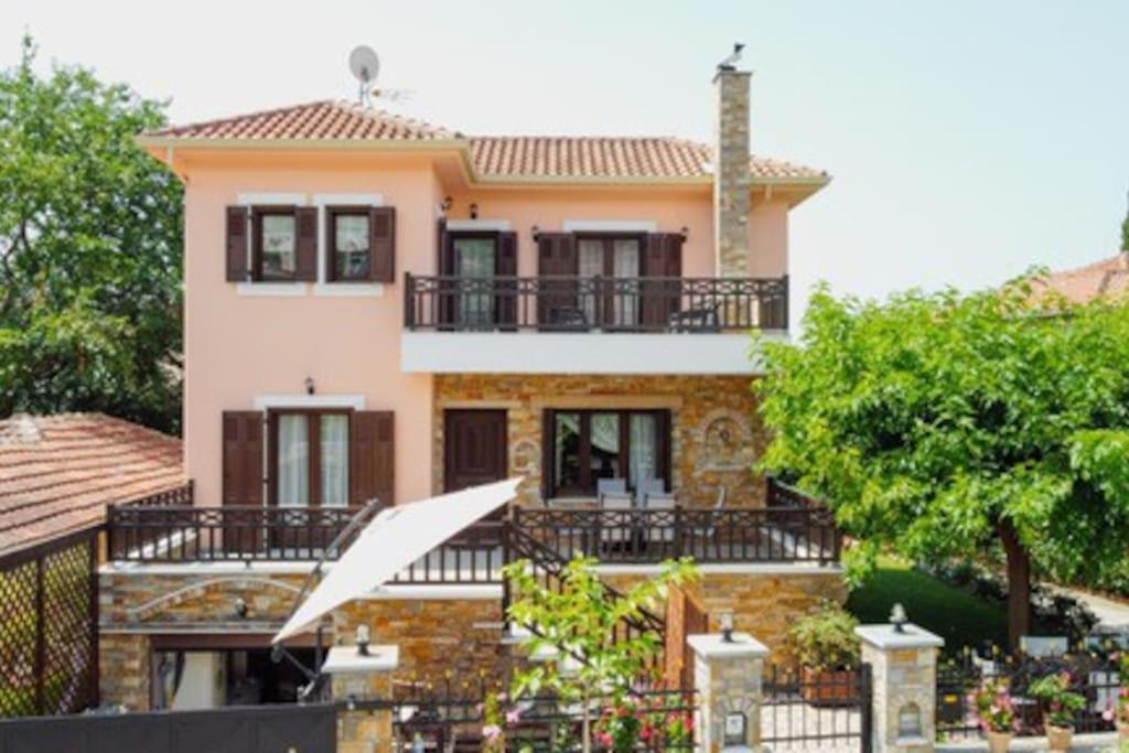 an image of a house with a balcony at Villa Valentina in Kala Nera