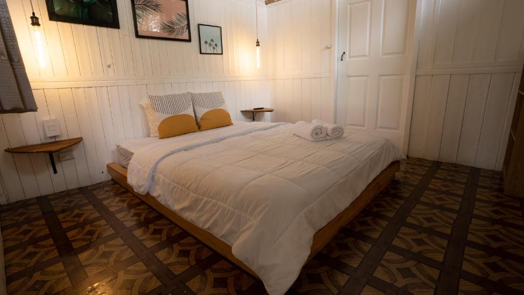 Postel nebo postele na pokoji v ubytování Finca Escalante