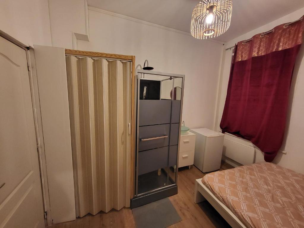 Postel nebo postele na pokoji v ubytování Calme studio