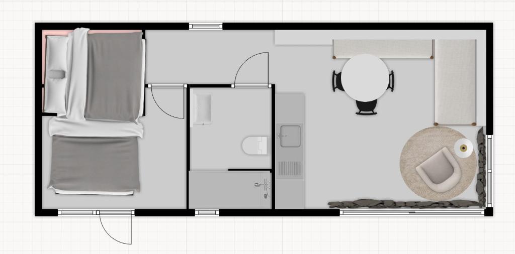ヌンスペートにあるUltiem ontspannen in luxe en design ingericht tiny house in bosrijke omgevingのギャラリーの写真