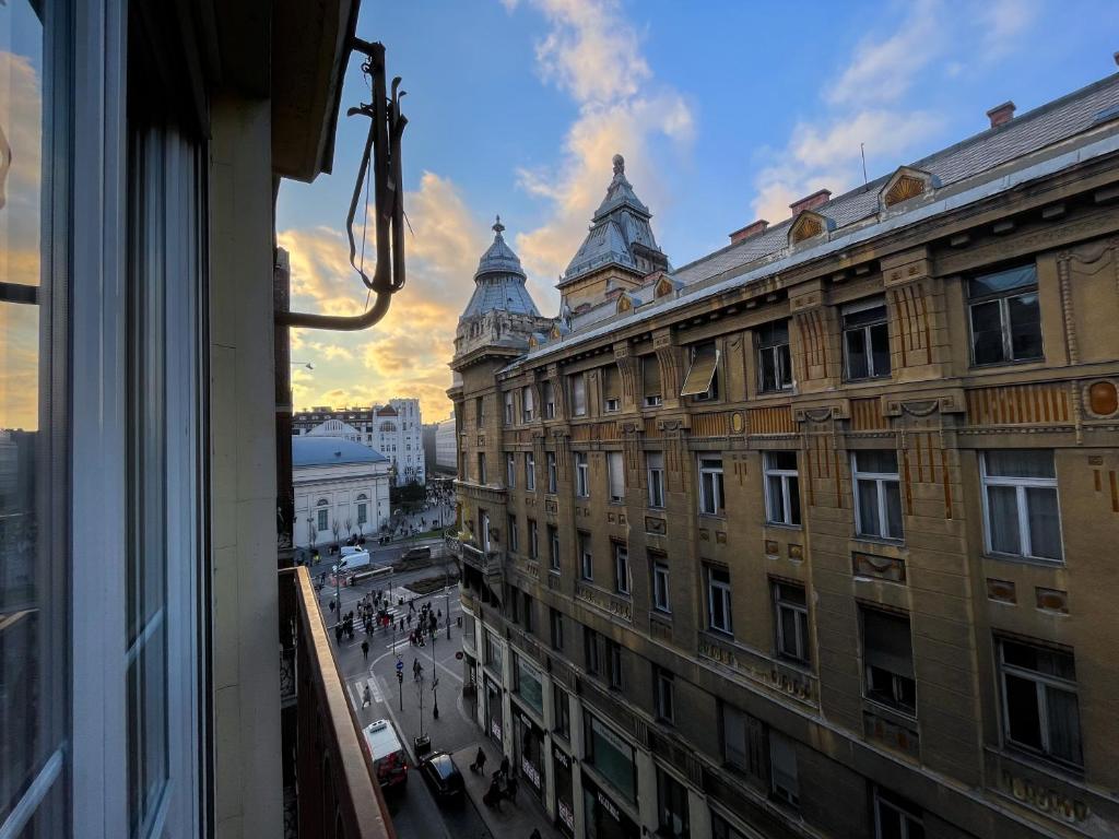 Výhľad na mesto Budapešť alebo výhľad na mesto priamo z apartmánu