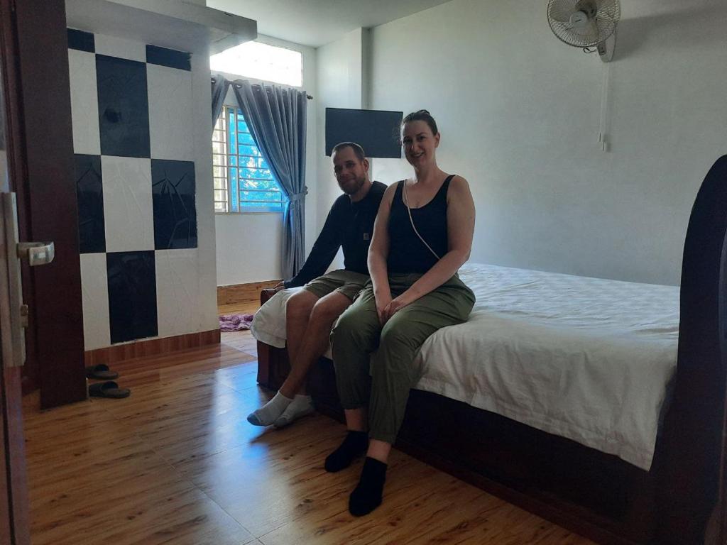 Postel nebo postele na pokoji v ubytování Realkhom Villa