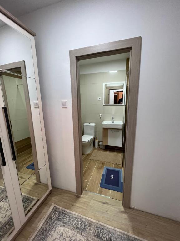 Koupelna v ubytování Wolf Apartment Zagreb