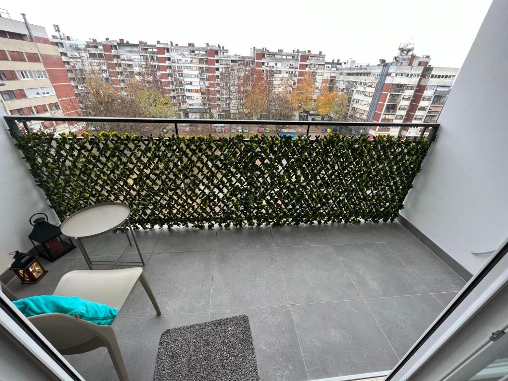 Balkón nebo terasa v ubytování Wolf Apartment Zagreb