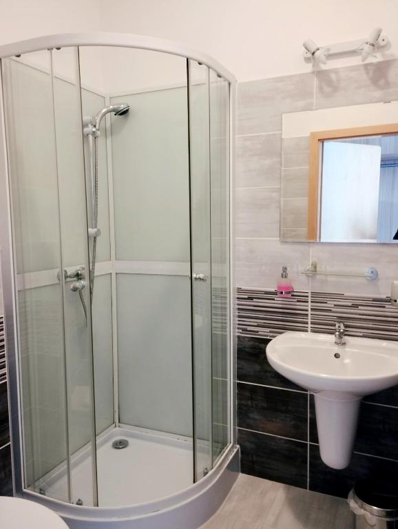 Koupelna v ubytování Mini Hotel Akord