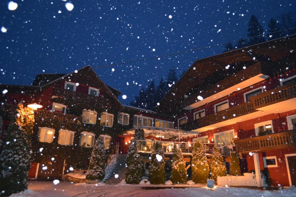 Landidyll-Hotel Nudelbacher during the winter