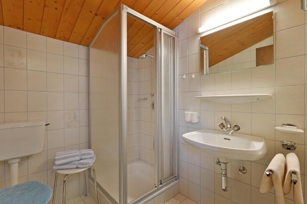 Koupelna v ubytování Ferienhaus Barbara