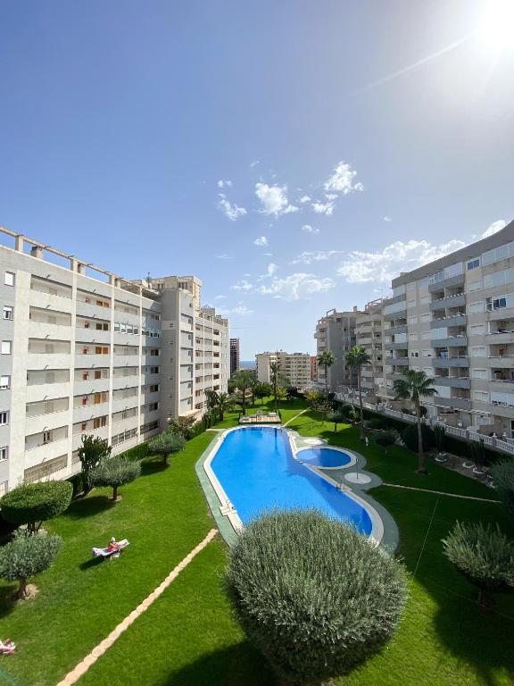 Bazén v ubytování Apartamento Moderno Cerca de la Playa - Residencial AguaViva nebo v jeho okolí