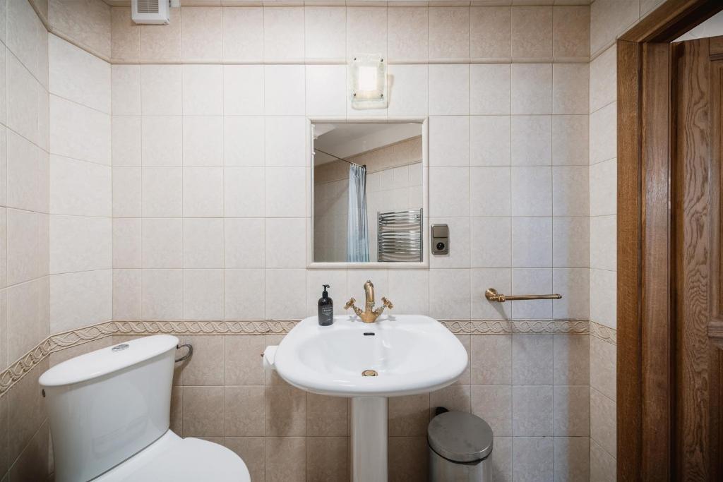 Koupelna v ubytování Penzion Kutna
