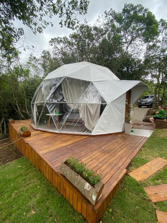 Luxury tent Domo Geodésico com vista incrível, Vale Verde, Brazil 