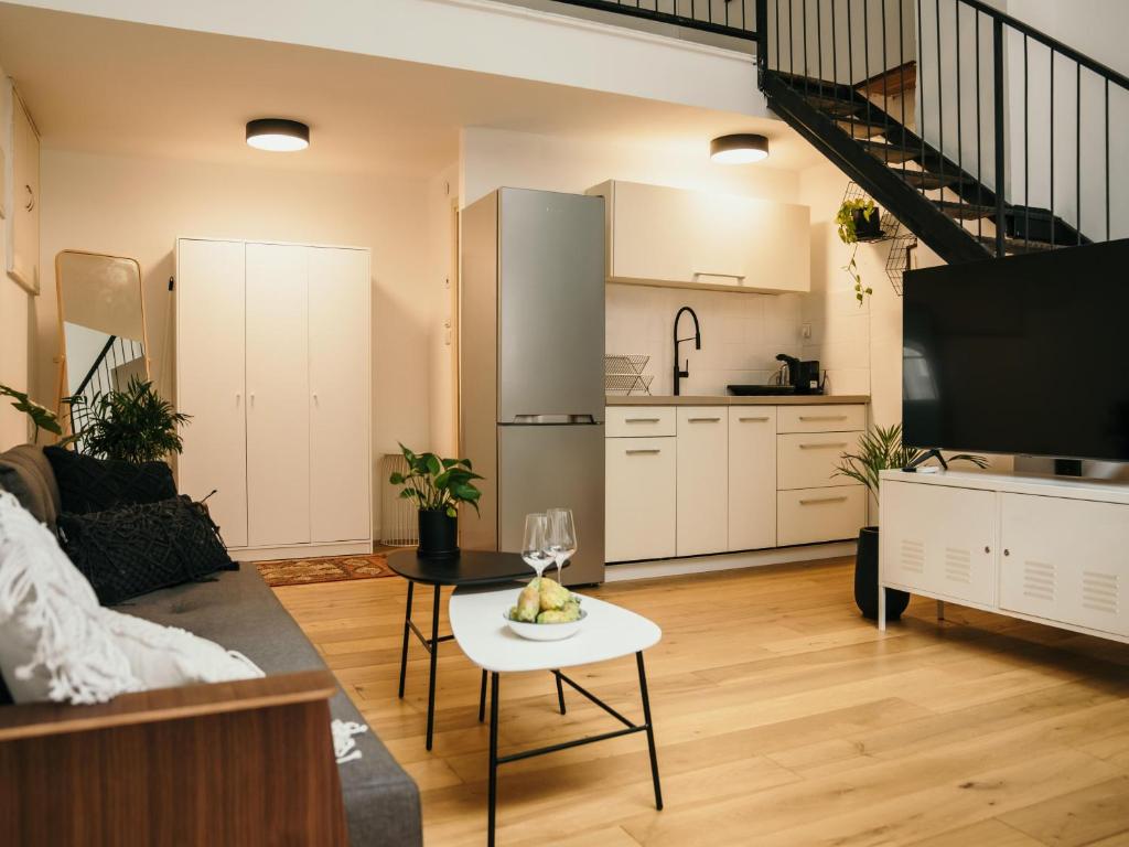 Küche/Küchenzeile in der Unterkunft DeBlox living - Alhambra Apartments