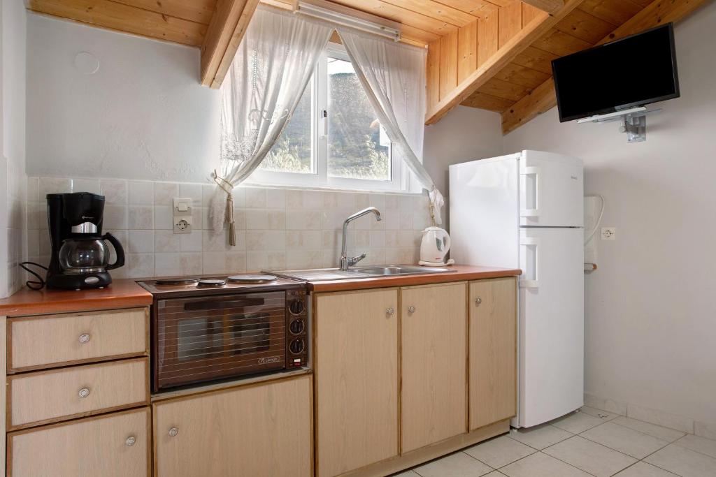 Kuchyň nebo kuchyňský kout v ubytování Dolphin Apartment Sea View 12