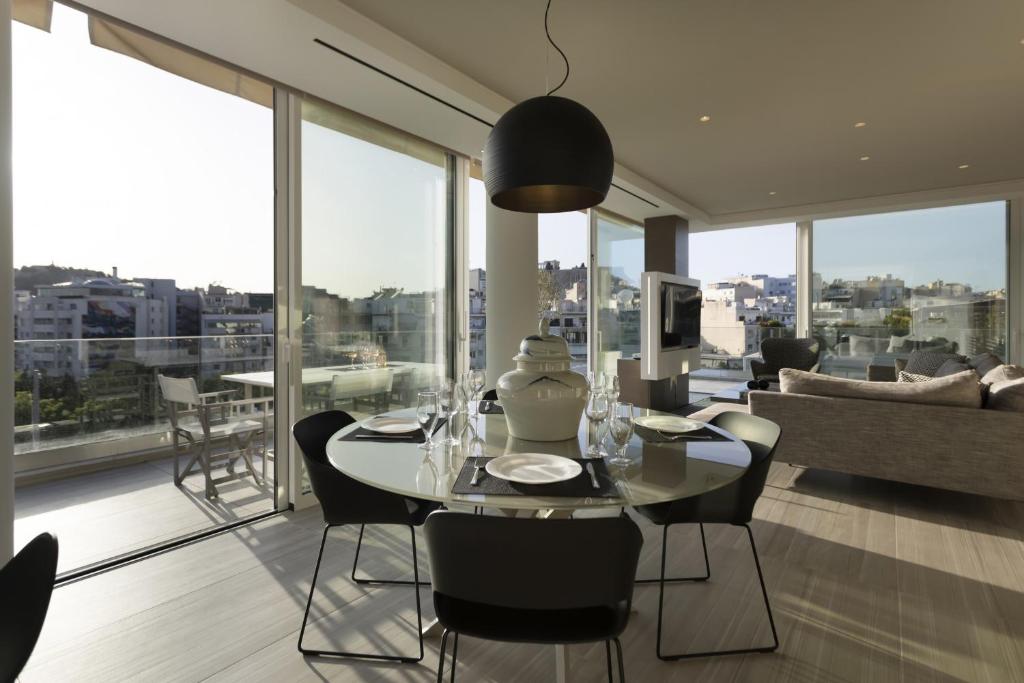 Balkón alebo terasa v ubytovaní Über Lux 2 BR New Penthouse with Acropolis View