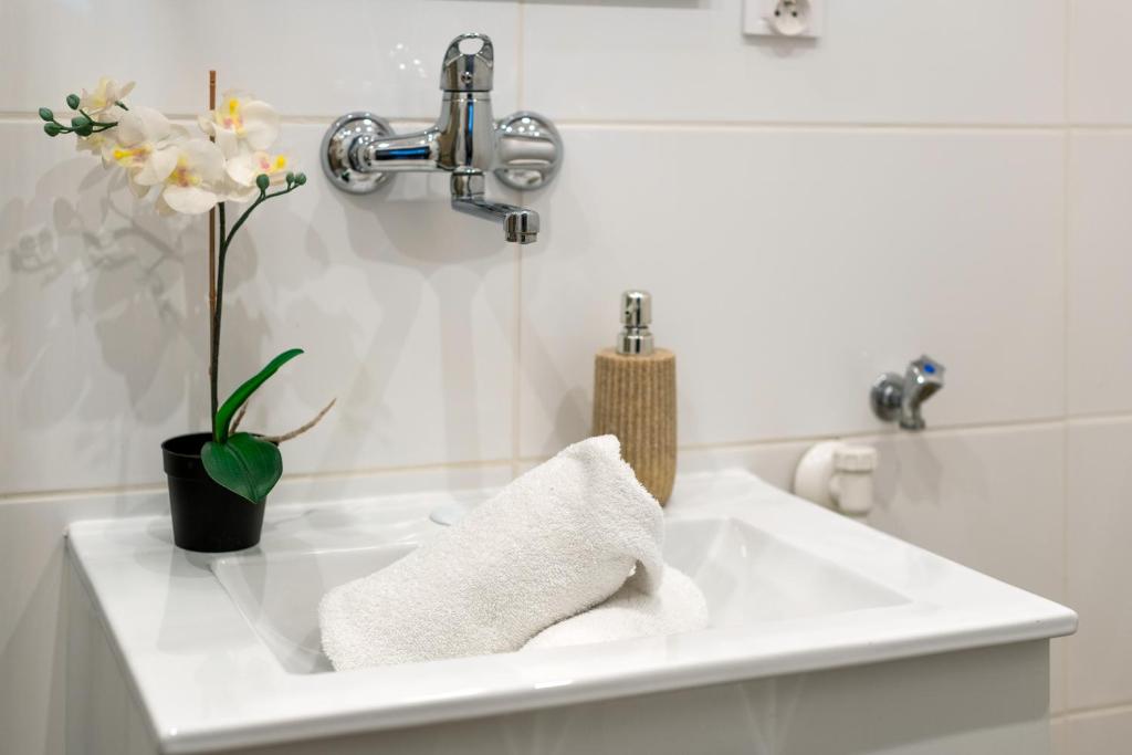 Kúpeľňa v ubytovaní Apartament Rema w centrum APARTZAKOP
