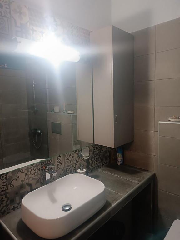 Koupelna v ubytování Giorgos studio Trikala